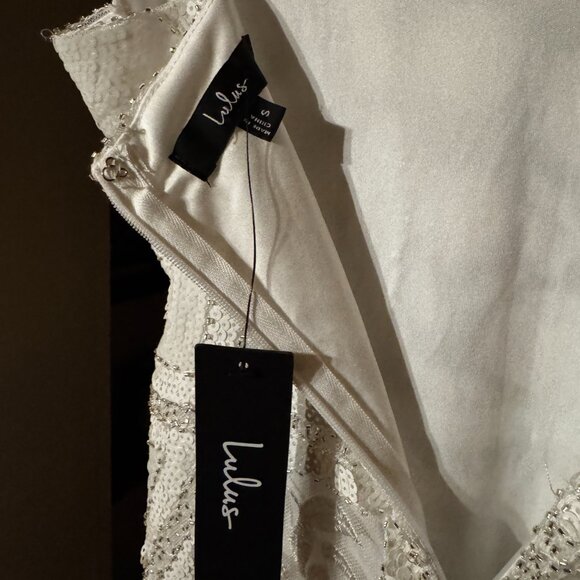 Lulus White Sequin Dress - Picture 4 of 8